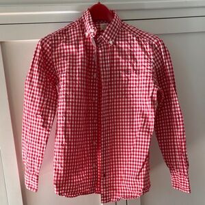 Crewcuts Red Checkered Men/Boy Shirt size 14. EUC